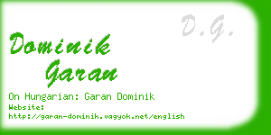 dominik garan business card